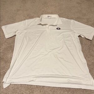 NWOT Peter Millar White UGA Polo ♥️🐾